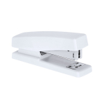 Te bedrukken kunststof nietmachine met matte afwerking kleur wit  negende weergave