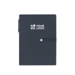 Notitieblok A6 met notitievellen, sticky notes en pen met jouw bedrukking