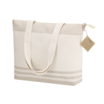 Schoudertas van gerecycled katoen met vouwbodem 300g/m² vierde weergave