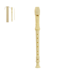 Demonteerbare fluit in 3 delen met non-woven hoes