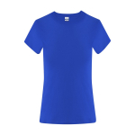 Dames T-shirt van katoen met korte mouwen 150 g/m² kleur blauw  negende weergave