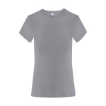 Dames T-shirt van katoen met korte mouwen 150 g/m² kleur grijs  negende weergave