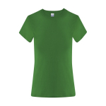 Dames T-shirt van katoen met korte mouwen 150 g/m² kleur groen  negende weergave