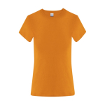 Dames T-shirt van katoen met korte mouwen 150 g/m² kleur oranje  negende weergave