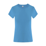 Dames T-shirt van katoen met korte mouwen 150 g/m² kleur turkoois  negende weergave