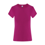 Dames T-shirt van katoen met korte mouwen 150 g/m² kleur fuchsia  negende weergave