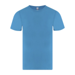 Kinder T-shirt van katoen single jersey korte mouw 150 g/m² kleur turkoois  negende weergave