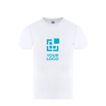 Unisex kinder T-shirt van katoen met korte mouwen 150 g/m² met jouw bedrukking