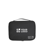 Grote RPET organizer etui met meerdere vakken met jouw bedrukking