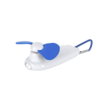 Draagbare ventilator met LED-zaklamp en draagkarabijnhaak