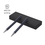 Schrijfset met potlood en pen van gerecycled aluminium