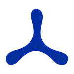 Originele 3-blads frisbee, flexibel en licht van rubber kleur blauw  negende weergave