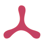 Originele 3-blads frisbee, flexibel en licht van rubber kleur rood  negende weergave