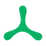 Originele 3-blads frisbee, flexibel en licht van rubber kleur groen  negende weergave