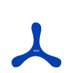 Originele 3-blads frisbee, flexibel en licht van rubber met jouw bedrukking