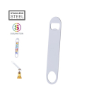 RVS flesopener met rond gat van 3 cm