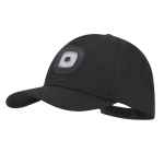5-panel polyester pet met uitneembare zaklamp met 4 leds 200mAh kleur zwart  negende weergave