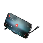 Uitschuifbare Type-C-kabel met gegevensoverdracht en telefoonhouder zesde weergave