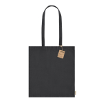 Tas van gerecycled katoen met lange handvatten 140 g/m2 Upcycling