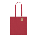 Tas van gerecycled katoen met lange handvatten 140 g/m2 Upcycling