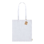 Tas van gerecycled katoen met lange handvatten 140 g/m2 Upcycling