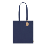 Tas van gerecycled katoen met lange handvatten 140 g/m2 Upcycling