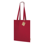 Tas van gerecycled katoen met lange handvatten 140 g/m2 Upcycling tweede weergave