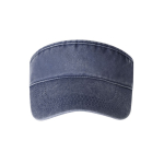 Katoenen visor met washed effect en klittenbandsluiting tweede weergave