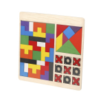 Houten puzzelset met 3 educatieve kinderspellen derde weergave