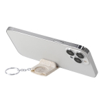 Sleutelhangerhouder van tarwestro met winkelwagenmunt derde weergave