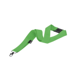 Klassieke lanyard van polyester met veiligheidsluiting kleur groen  negende weergave