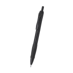 Kunststof klikpen met rubberen grip, zwarte inkt tweede weergave