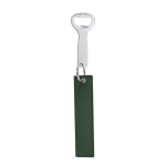 Sleutelhanger met flesopener met polyester band kleur donkergroen  negende weergave