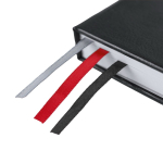 A5 gelijnd notitieboek met harde kaft en 3 bladwijzers zesde weergave