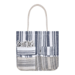 Set strandtas, toilettas en pareo van katoen 180 g/m² kleur marineblauw  negende weergave