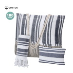 Set strandtas, toilettas en pareo van katoen 180 g/m²