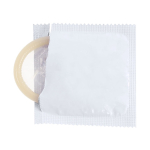 Latex condoom in individueel hoesje voor bedrukking vierde weergave