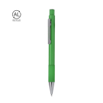 Balpen van aluminium met matte afwerking blauwe inkt