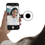 LED-ringlamp met magnetische koppeling voor mobiel of PC zesde weergave