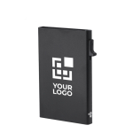 Aluminium kaarthouder met magnetische bevestiging en RFID met jouw bedrukking