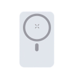 Magnetische Magsafe-powerbank met standaard 10.000mAh kleur wit  negende weergave