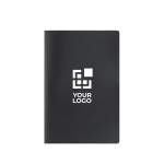 A5 notitieboek met zachte kaft en gelinieerde pagina’s met jouw bedrukking