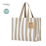 Gerecyclede katoenen tas met vouwbodem en hengsels 310 g/m²