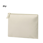 Toilettas van kunstleer met ritsvak