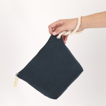 Toilettas van gerecycled katoen met ritssluiting 240 g/m² vijfde weergave