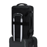 Rugzak van synthetisch leer met vacuüm- en uitbreidbaar vak