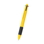 4-in-1 multicolor pen met rubberen grip tweede weergave