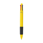 4-in-1 multicolor pen met rubberen grip derde weergave