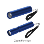 Zaklamp van aluminium met zoom en oplaadbare batterij tweede weergave
