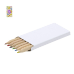 Houten potloden in kartonnen etui om te bedrukken